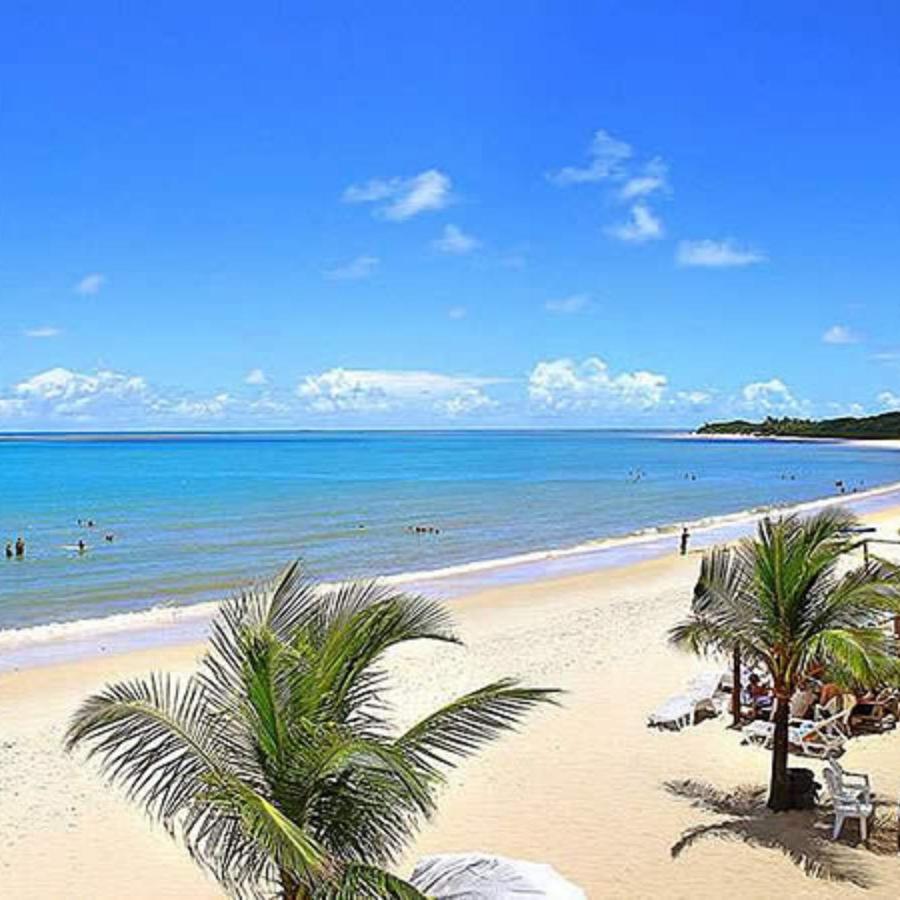 De Frente Pra Praia Apartamento Da Cris Taperapua - Condominio America Praia Flat ปอร์โตเซกูโร ภายนอก รูปภาพ
